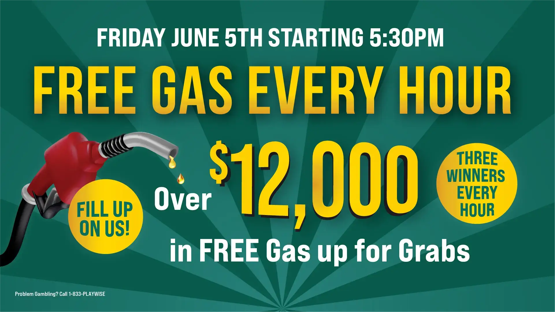 FREE GAS EVERY HOUR