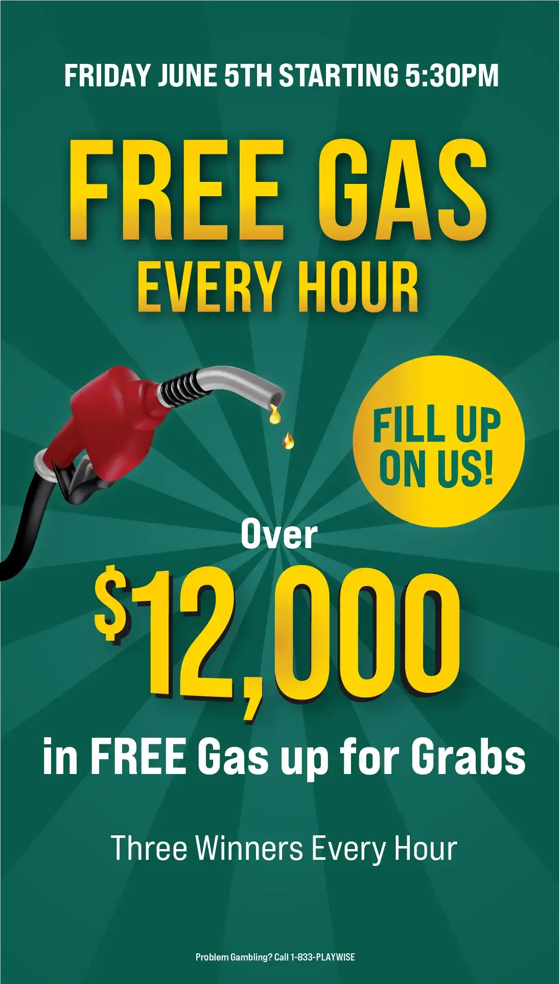 FREE GAS EVERY HOUR