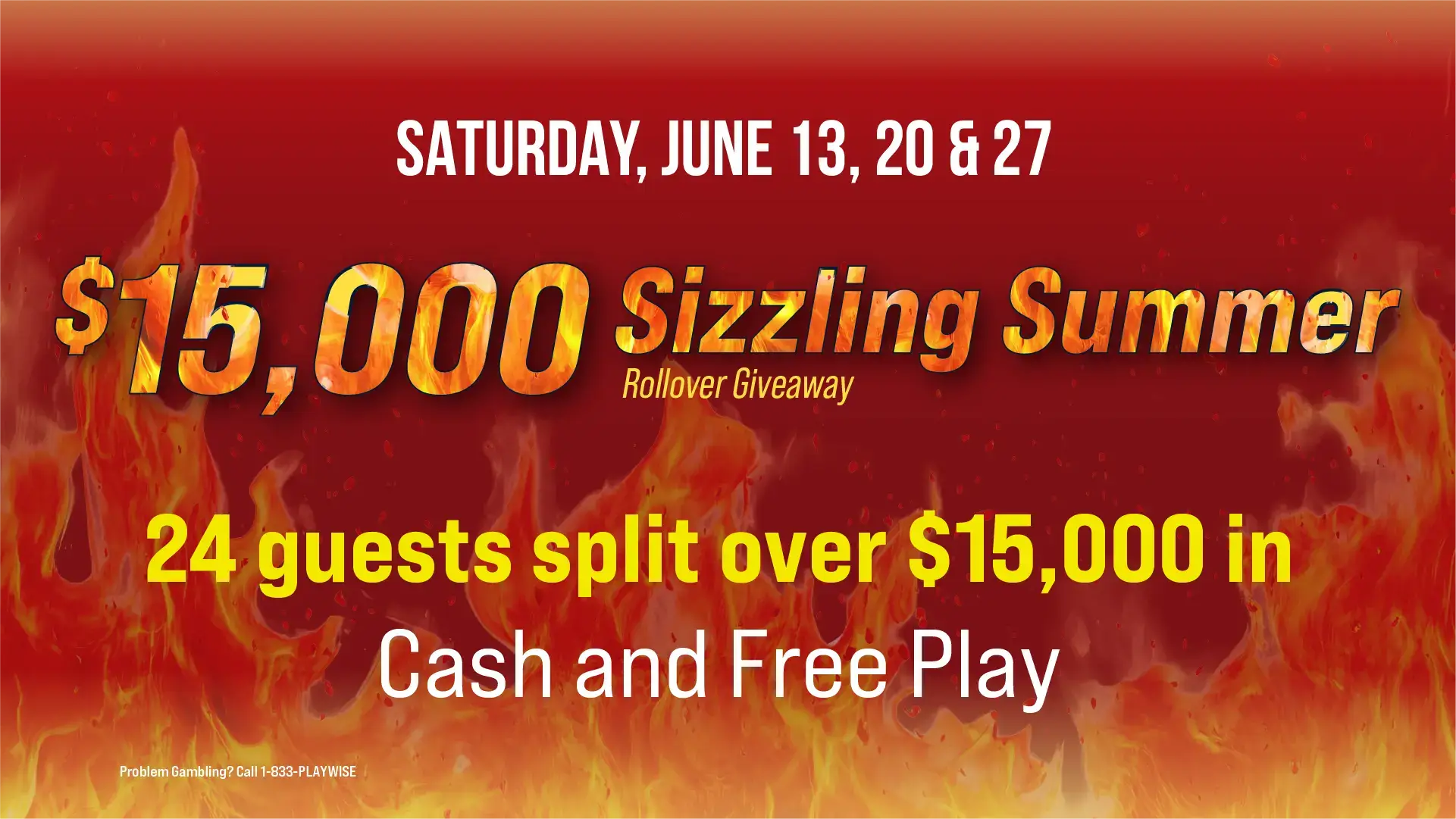 $15K Sizzling Summer Rollover Giveaway