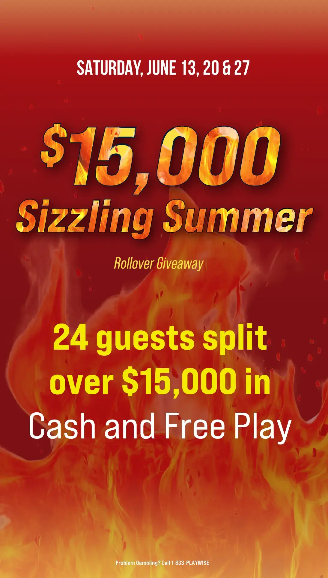 $15K Sizzling Summer Rollover Giveaway