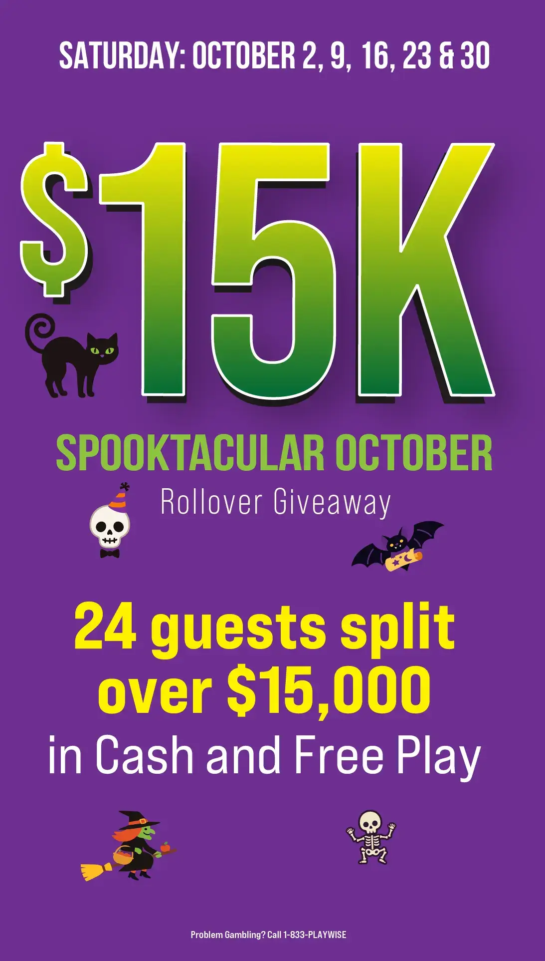 $15K Spooktacular October Rollover Giveaway