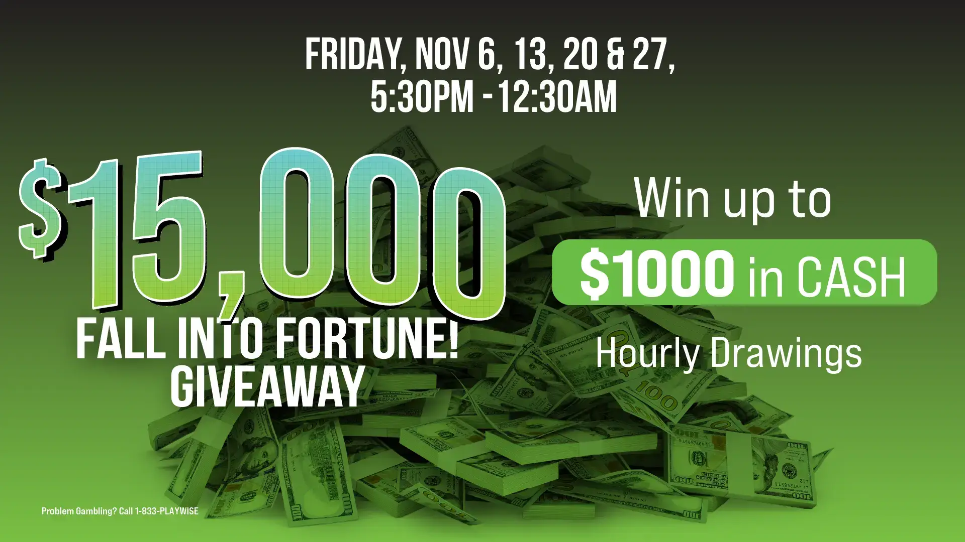 $15K Fall into Fortune Giveaway