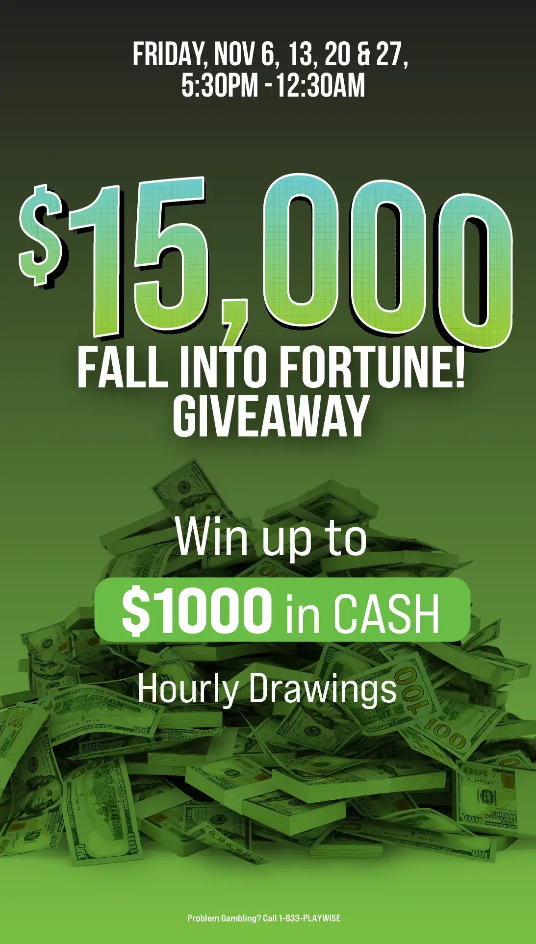 $15K Fall into Fortune Giveaway